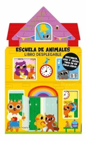 Escuela de animales. Libro desplegable