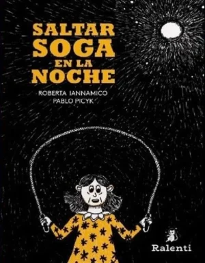 Saltar soga en la noche