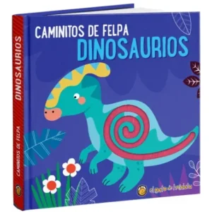 Caminitos de felpa ilustrados dinosaurios