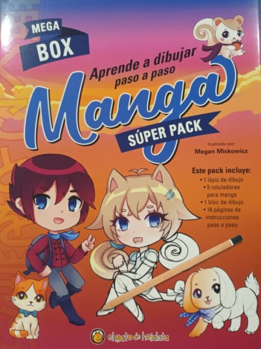 Aprende a dibujar manga paso a paso. Mega box, super pack