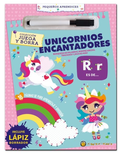 Juega y borra. Unicornios encantadores