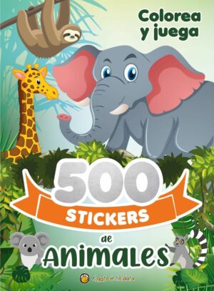 Colorea y juega. 500 stickers de animales