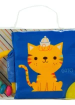 Mi libro suave con sonajero y mordillo. Gato