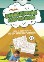 Caleidoscopio para pintar dinosaurios asombrosos